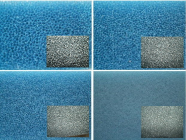 AquaJack's Filtermatte , schwarz,  100 x100 cm, Stärke  1 cm bis 5 cm