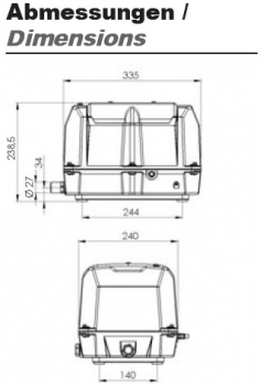 Secoh Membrankompressor JDK 400