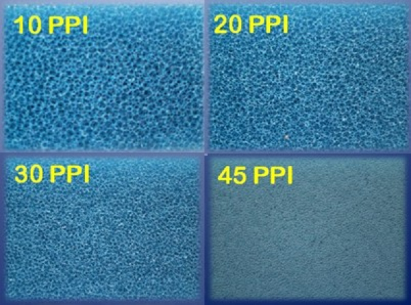 PPI Filter Foam Mat blue 50x50x10 cm