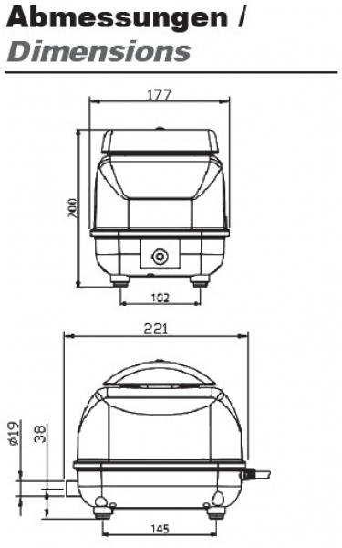 Secoh Membrankompressor JDK 20